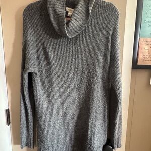 Halogen Charcoal Cowl Neck Sweater